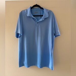 Nike Men’s Tour Performance Light Blue Dri-Fit Golf Polo